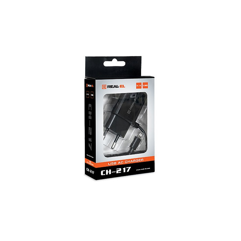 Зарядний пристрій REAL-EL CH-217 black (EL123160016) - зображення 8