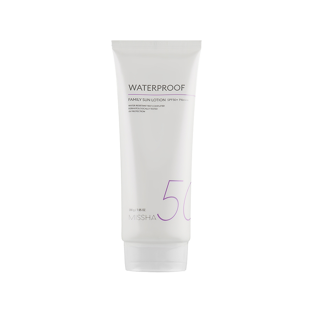 Засіб від засмаги Missha Family Sun Lotion SPF 50+ PA+++ водостійкий 200 мл (8809643523516) - зображення 1