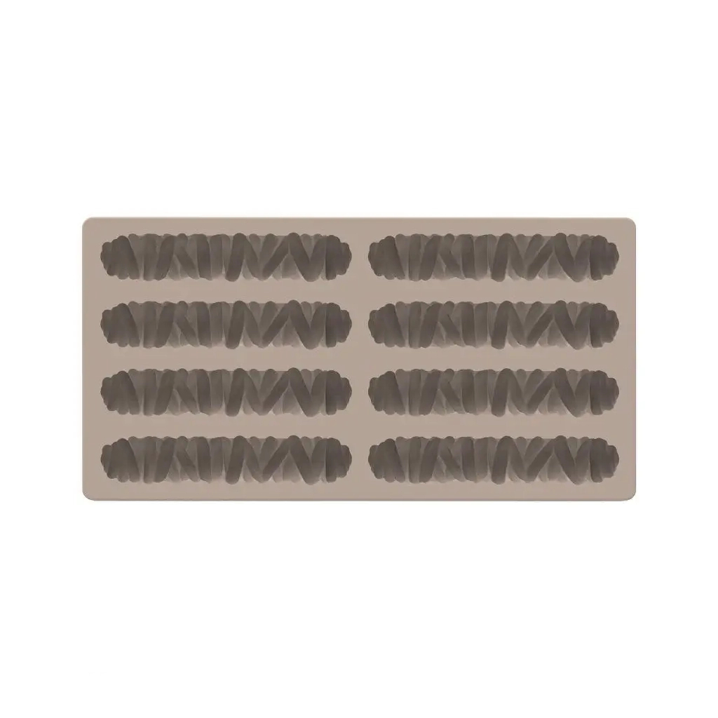 Форма для шоколаду Silikomart Kit Bar Magma 120x25 h10 мм, 116,5x23 h15, 29 мл x 8 (CH028 - KIT BAR MAGMA) - зображення 2