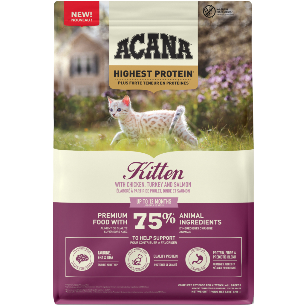 Сухий корм для кішок ACANA Highest Protein Kitten Recipe 1.8 кг (0064992723255) - зображення 1