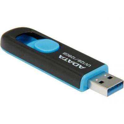 USB флеш накопичувач ADATA 128GB UV128 Black/Blue USB 3.1 (AUV128-128G-RBE) - зображення 5