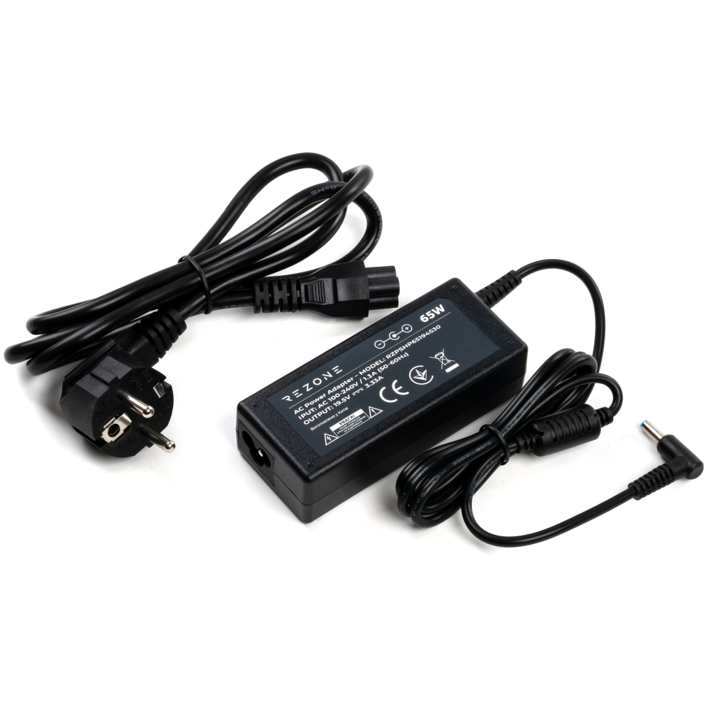 Блок живлення до ноутбуку Rezone HP 65W 19.5V 3.33А 4.5*3.0 (RZPSHP65194530) - зображення 2