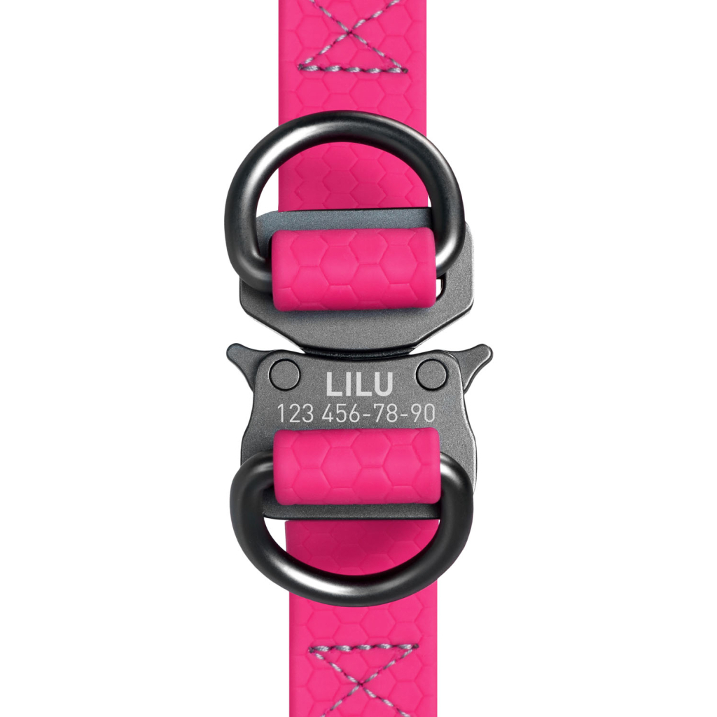 Шлея для собак WAUDOG Waterproof з QR-паспортом XS Ш 15 мм Д 30-39 см рожева (27637) - изображение 3