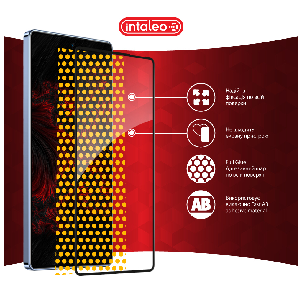 Скло захисне Intaleo Full Glue Infinix Note 40 4G Black (1283126594915) - зображення 7