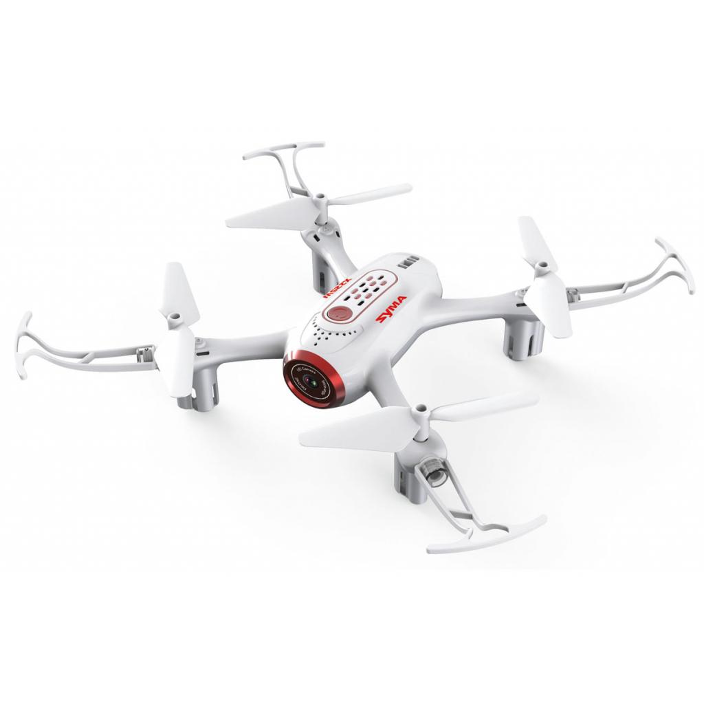 Радіокерована іграшка Syma Квадрокоптер 2,4 Ггц з FPV-камерою 14,4 cм (X22SW White) - зображення 1