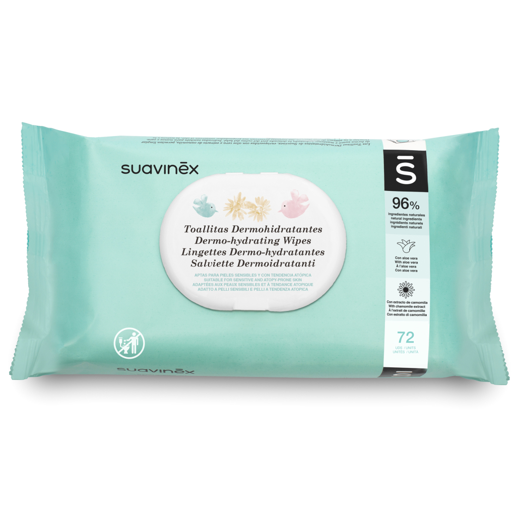Дитячі вологі серветки Suavinex 72 шт. (401154) - зображення 1