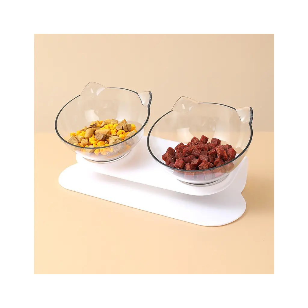 Посуд для котів Lapka Подвійна миска (WF060) - зображення 7