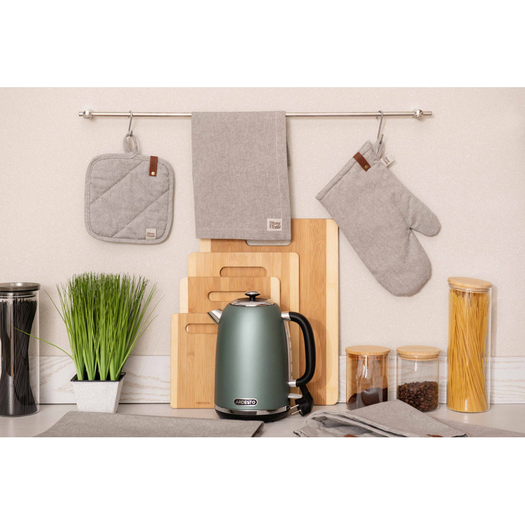 Кухонна прихватка Ardesto Oliver сірий 20х20см, 100% бавовна (ART04OD) - изображение 5