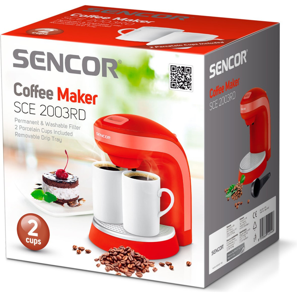 Крапельна кавоварка Sencor SCE 2003 RD (SCE2003RD) - зображення 3