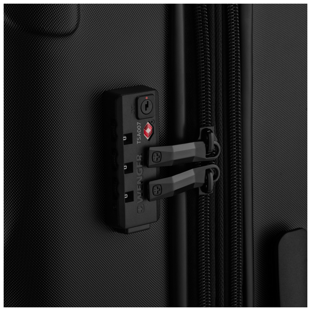 Валіза Wenger Oryson, середня, пластик, 4 колеса, чорна (653165) - зображення 9