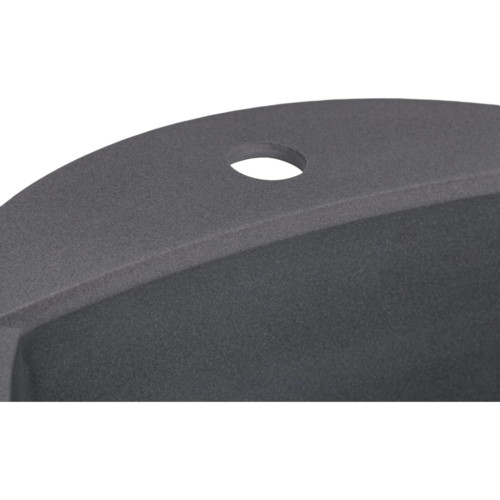 Мийка кухонна GRANADO RONDA grafito з сифоном (470*490mm.) (gr2209) - зображення 6