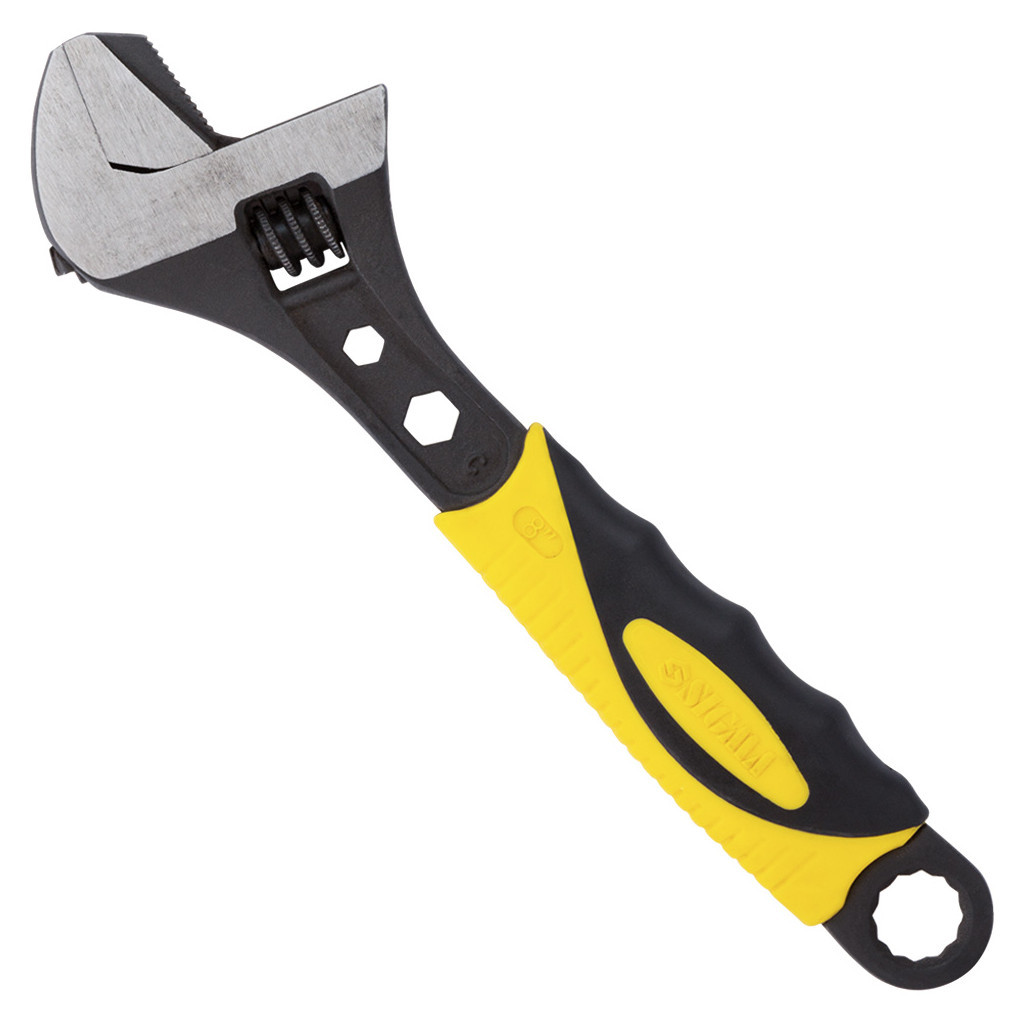 Ключ Sigma розвідний з переставною губкою 200мм, 0-30мм CrV (TPR) (4100921) - зображення 4