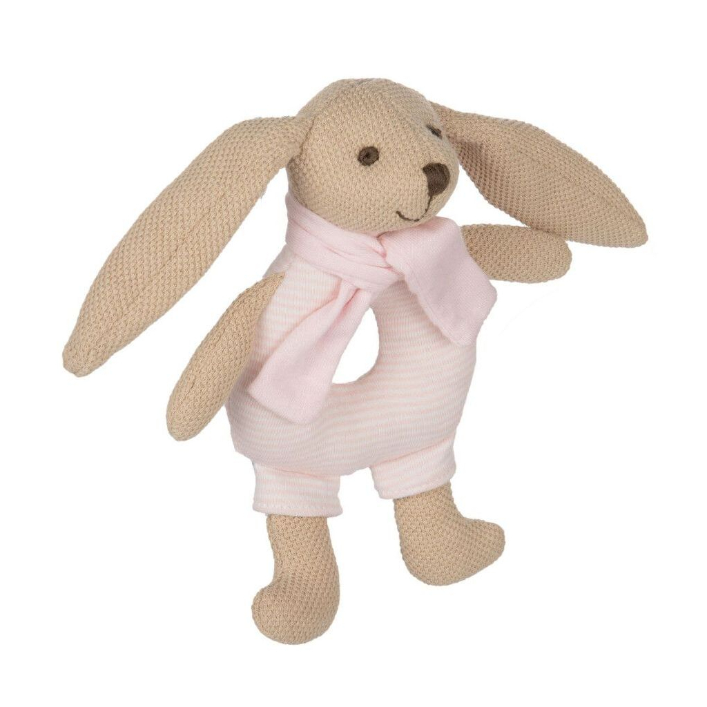 Брязкальце Canpol м'яка Кролик рожевий (80/201_pin) - зображення 2