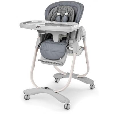 Стілець для годування Chicco Polly Magic Avena 4-х колісний Сірий (61691.51) - зображення 1