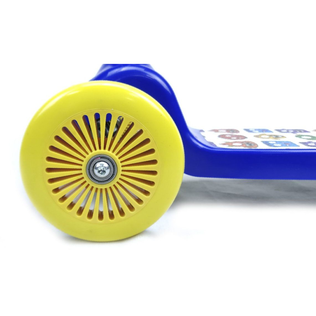 Самокат Bimbo Bike Monsters 12` з регулюванням висоти Синьо-жовтий (75803-IS) - изображение 4