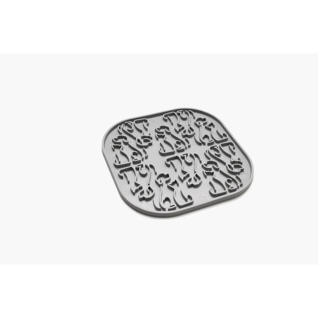 Універсальний посуд для тварин Fiboo Lollipop Килимок для злизування світло-сірий (FIB0036) - зображення 1