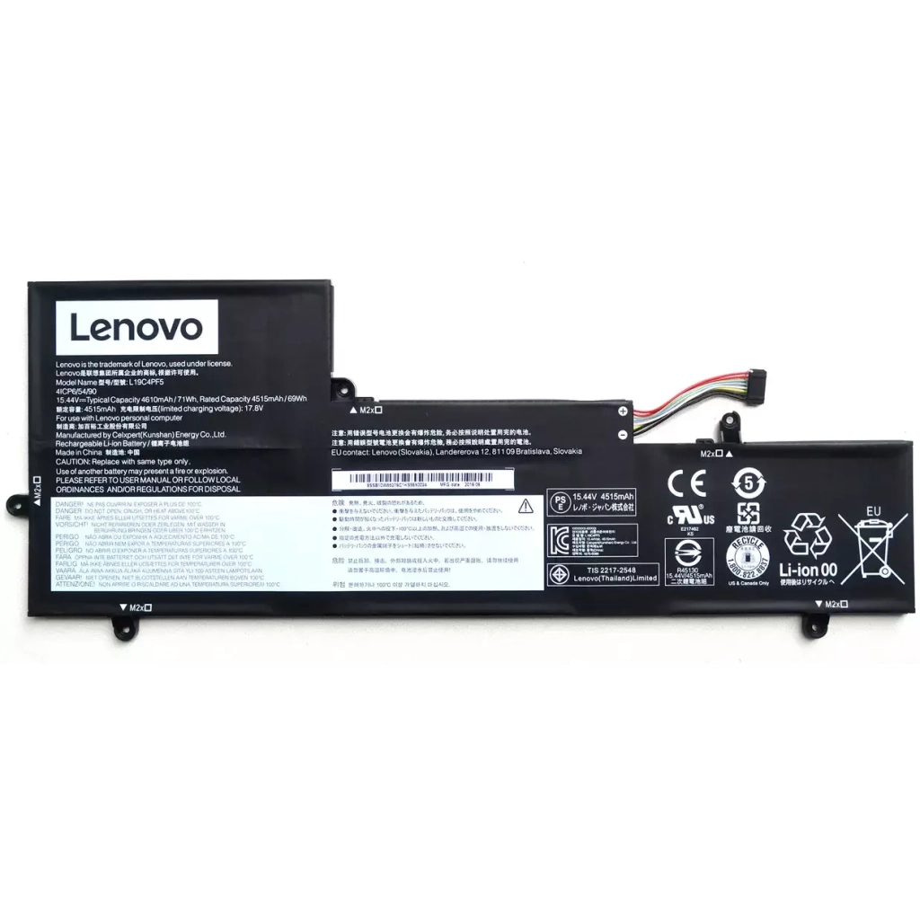 Акумулятор до ноутбука Lenovo Yoga Slim 7-15ITL05 L19C4PF5, 71Wh (4515mAh), 4cell, 15.44V (A47937) - зображення 1