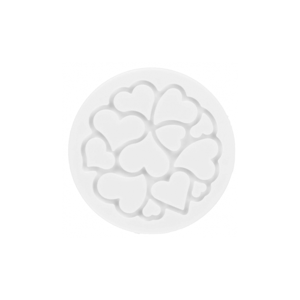 Кондитерський килимок Silikomart для декорування Міні Серце 6 шт х 2 мл (MINI LOVE DECOR) - изображение 1