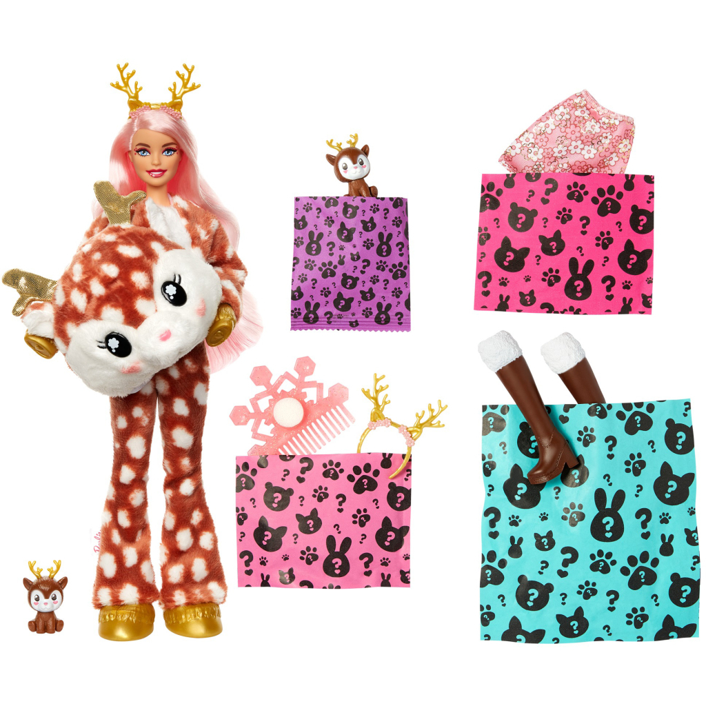 Лялька Barbie Cutie Reveal Зимовий блиск у костюмі оленя (HJL61) - зображення 3