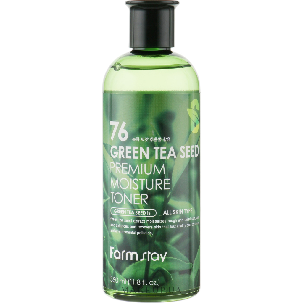 Тонік для обличчя FarmStay 76 Green Tea Seed Premium Moisture Toner 350 мл (8809809800192) - picture 3
