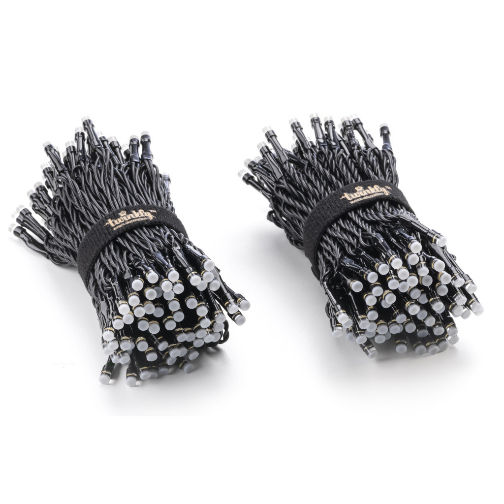 Гірлянда Twinkly Smart LED Strings RGBW 400, BT+WiFi, Gen II, IP44, кабель ч (TWS400SPP-BEU) - зображення 5