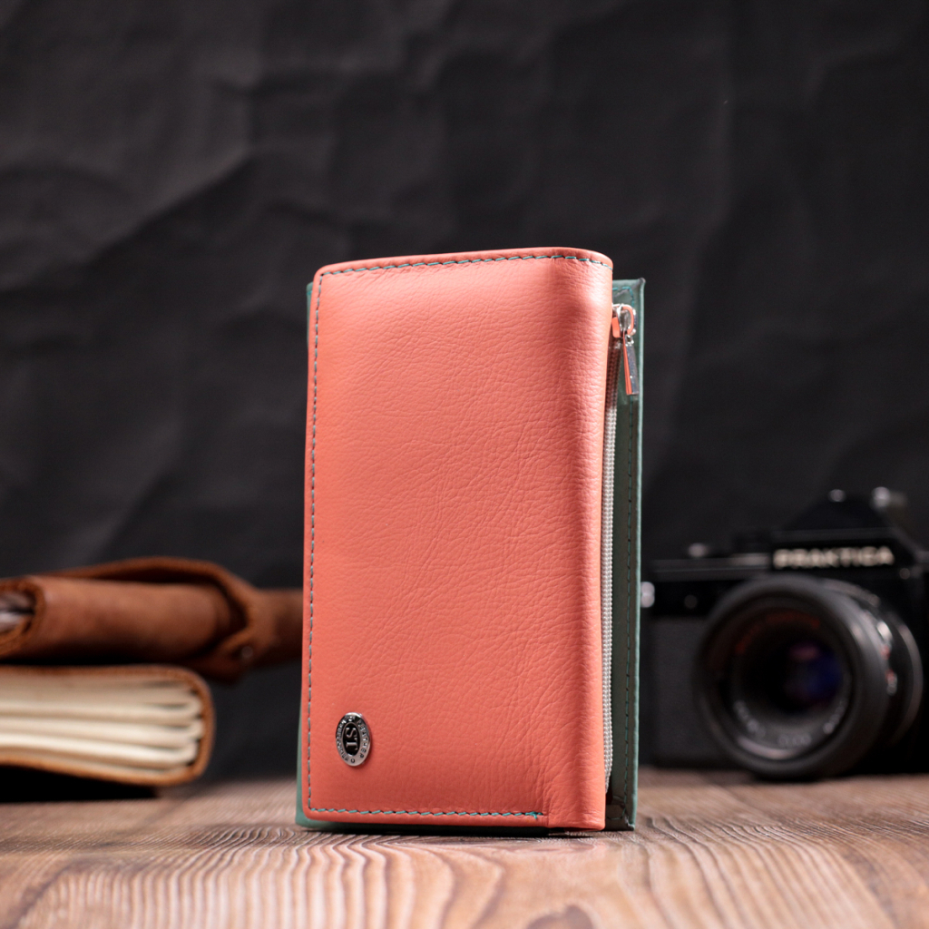 Гаманець ST Leather Шкіряний Різнокольоровий (19441) - зображення 8