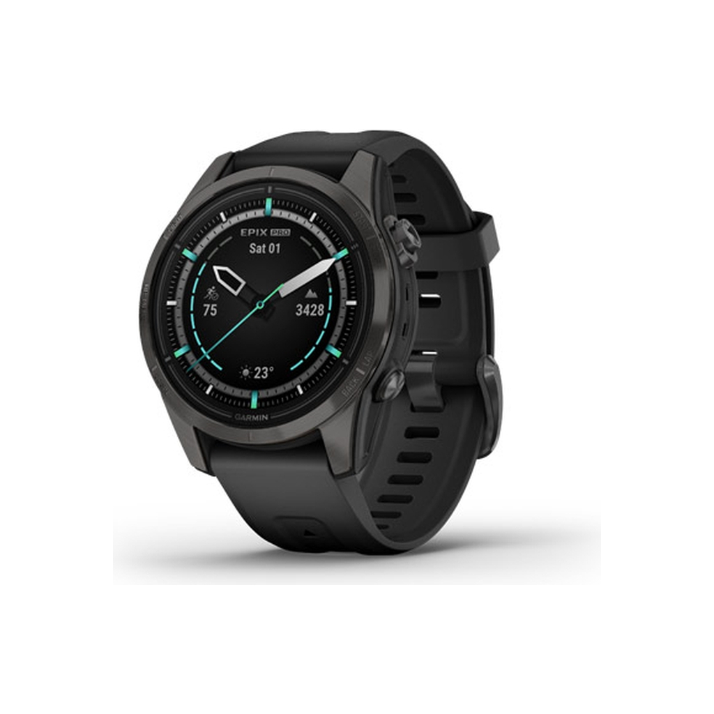 Смарт-годинник Garmin EPIX PRO (g2), 42mm, Saph, CrbnGry DLC Ti, Black, GPS (010-02802-15) - зображення 1