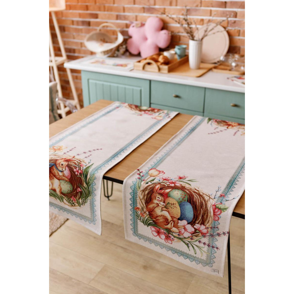 Доріжка на стіл Прованс гобеленова Велекодня Злагода 35х100 см (034169) - зображення 3