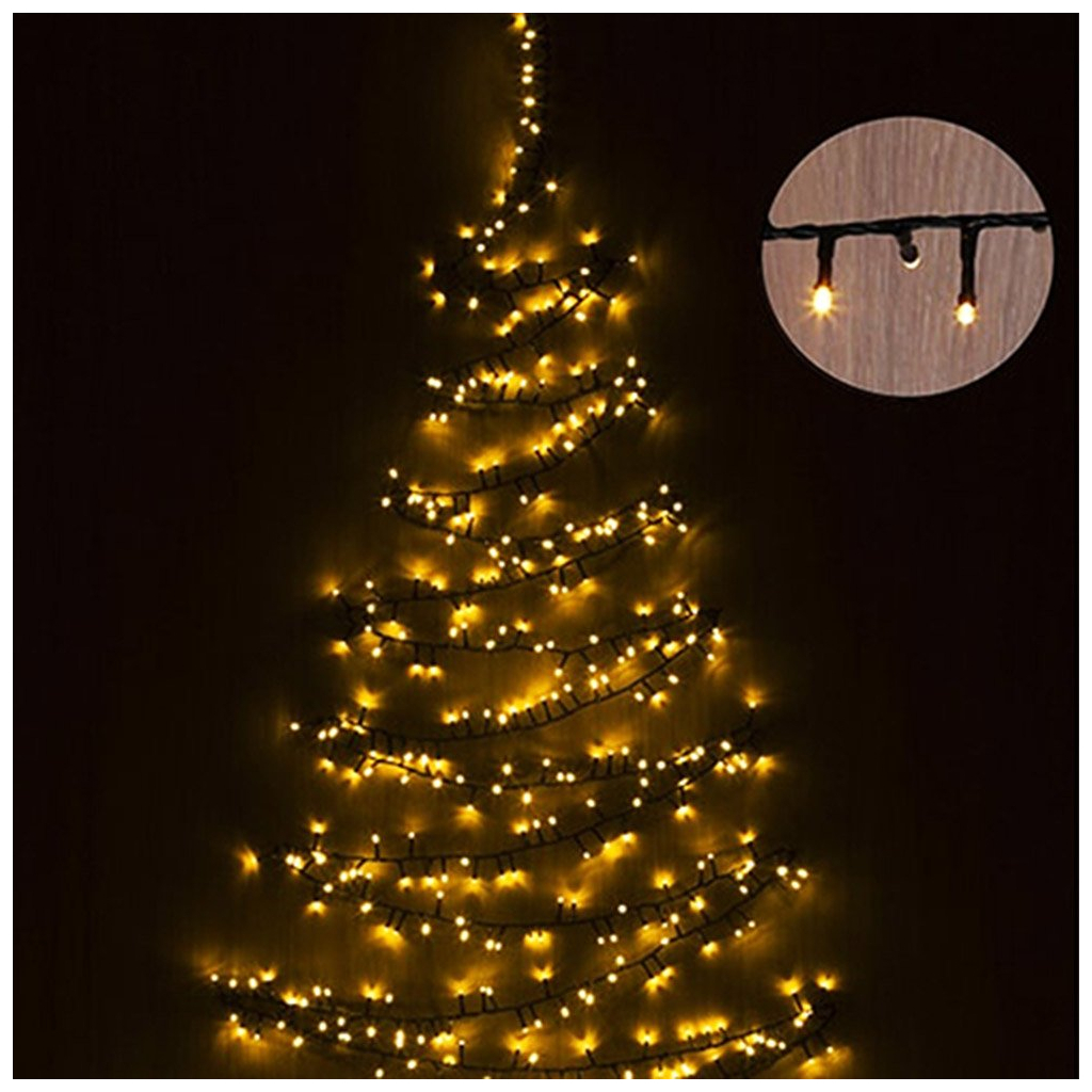 Гірлянда ColorWay Мішура LED 320 10 м 8 функцій теплий колір USB (CW-G-320L10U) - зображення 10