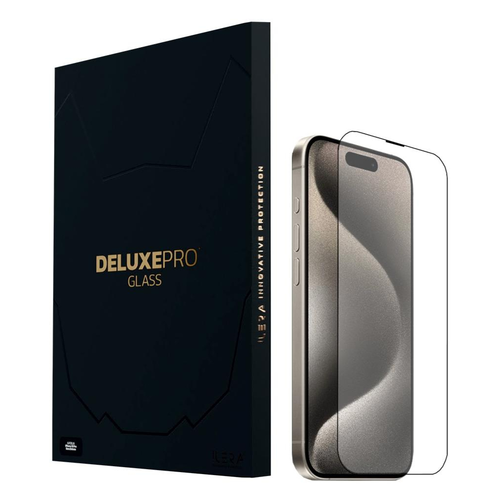 Скло захисне iLera DeLuxe Original Glass iPhone 15 Pro (ILFCDL15PR) - зображення 1