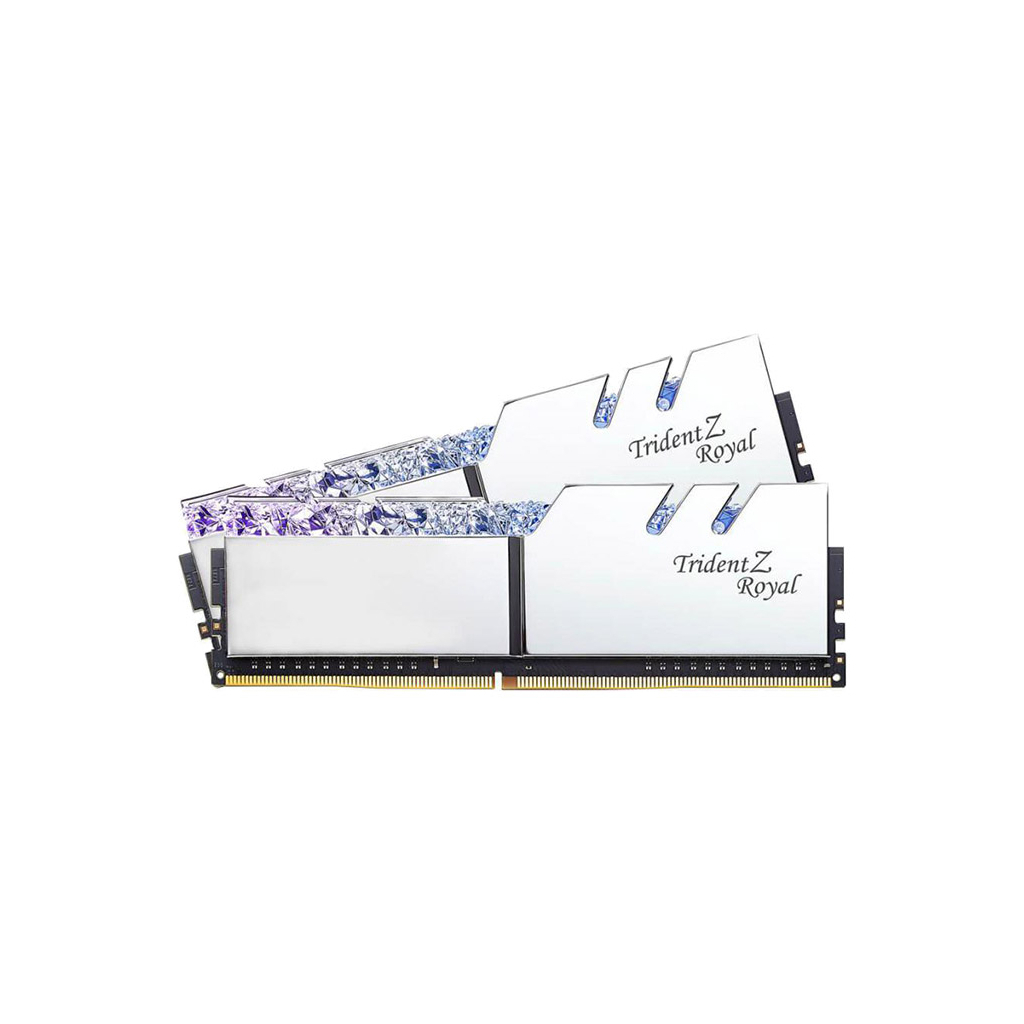 Модуль пам'яті для комп'ютера DDR4 64GB (2x32GB) 3600 MHz TridentZ RGB Royal Silver G.Skill (F4-3600C18D-64GTRS) - зображення 4