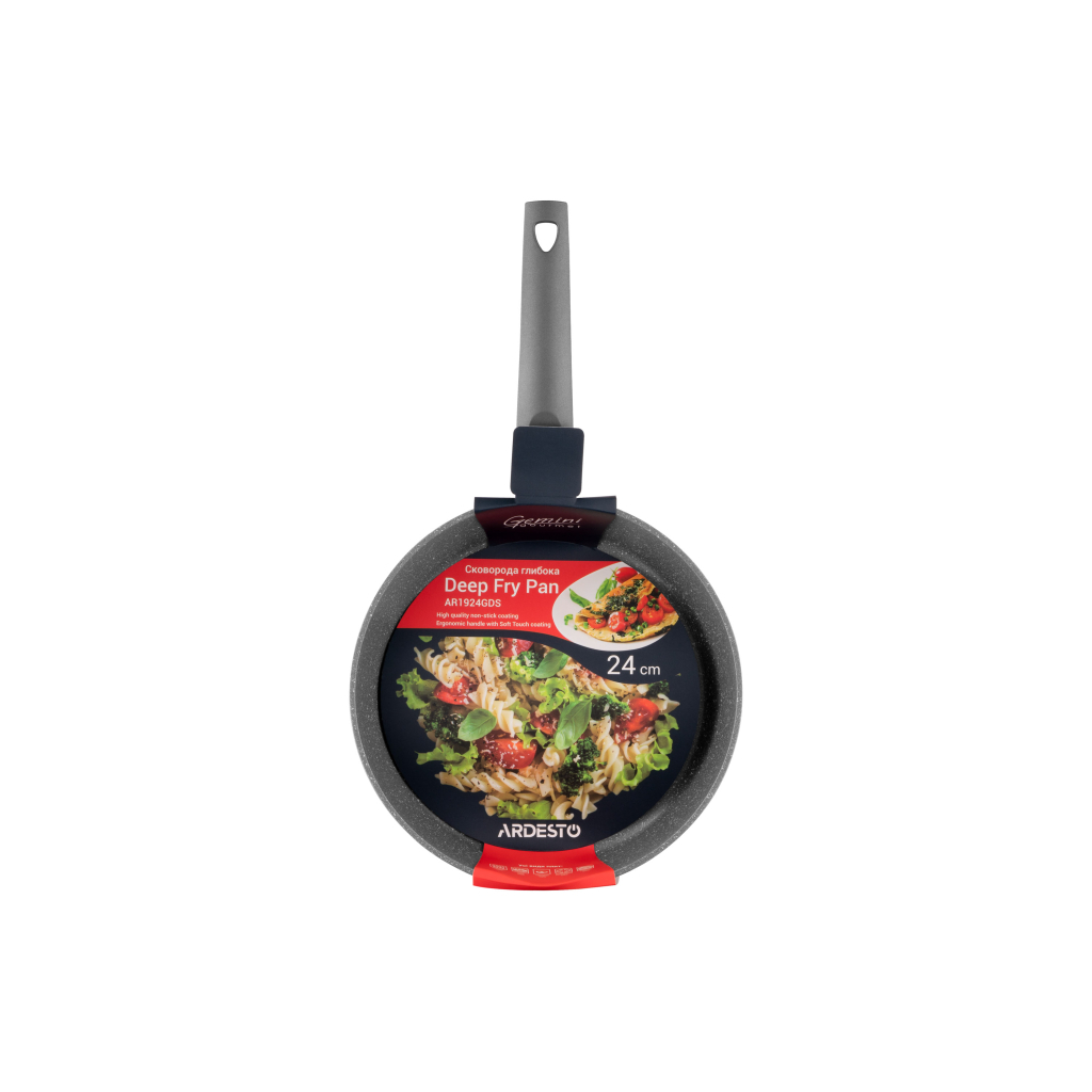 Сковорода Ardesto Gemini Gourmet Apulia Grey 24 см (AR1924GDS) - зображення 2