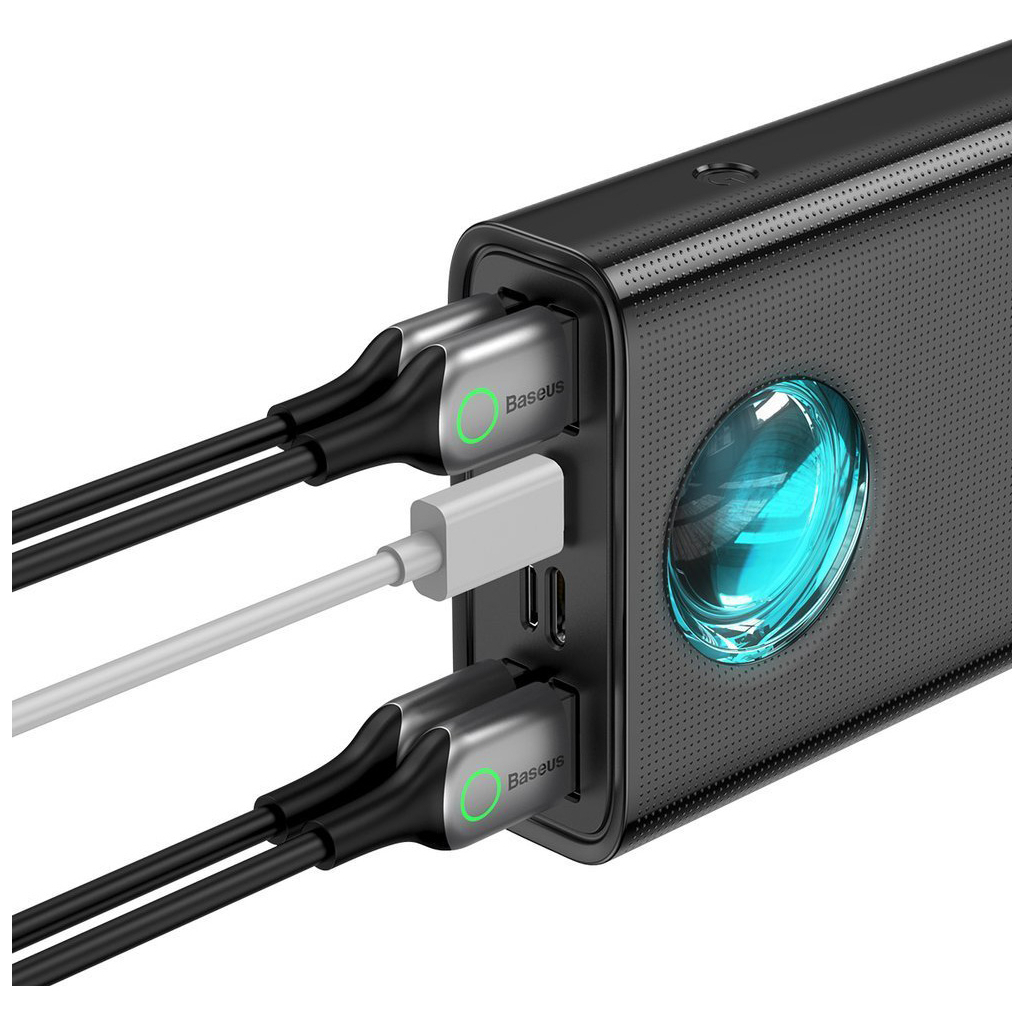 Батарея універсальна Baseus Amblight Digital Quick 30000mAh 65W, Black (PPLG00101) - зображення 3