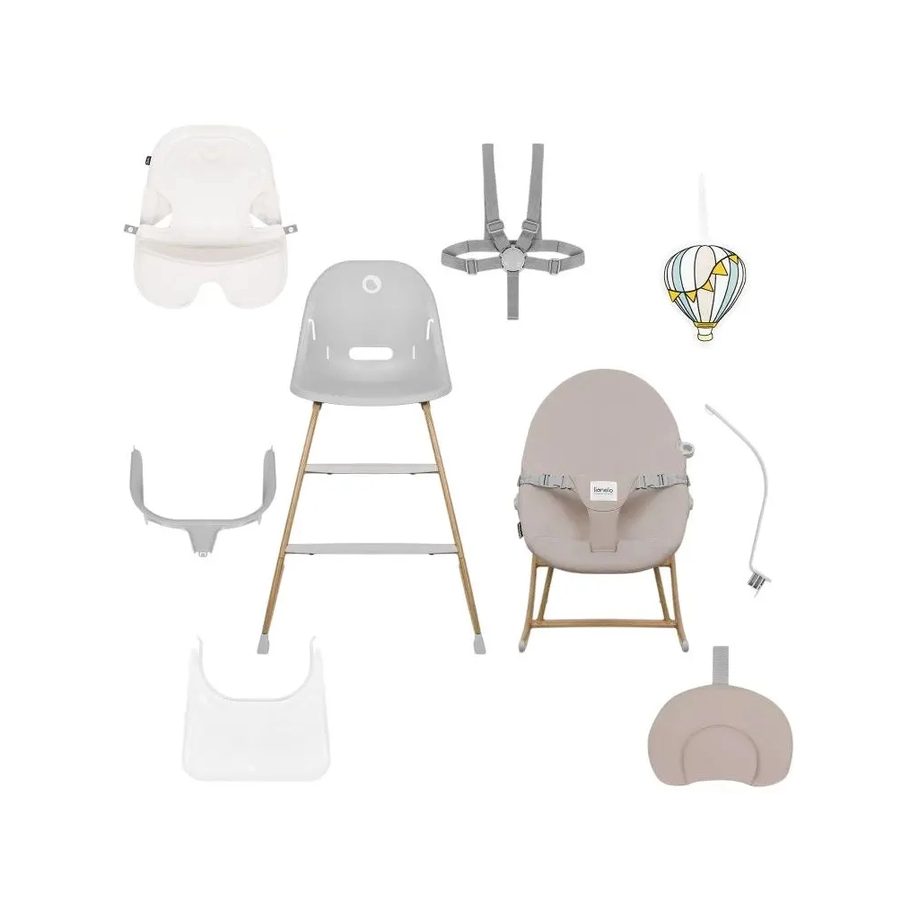 Стілець для годування Lionelo DALIA SET GREY STONE NATURAL (LO-DALIA SET GREY STONE NATURAL) - зображення 12