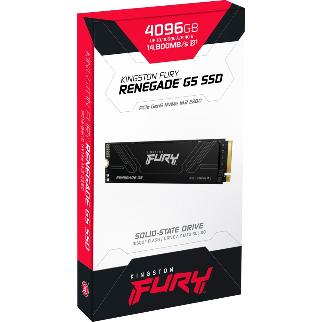 Накопичувач SSD M.2 2280 4TB FURY Renegade G5 Kingston (SFYR2S/4T0) - зображення 4