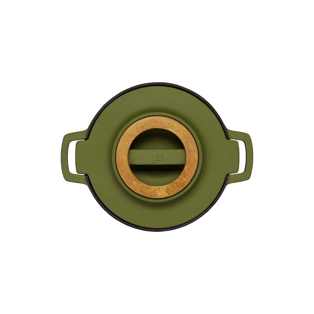 Каструля Fiskars Norden Limited Colour Edition чавунна 4 л колір кропива (1071128) - зображення 3