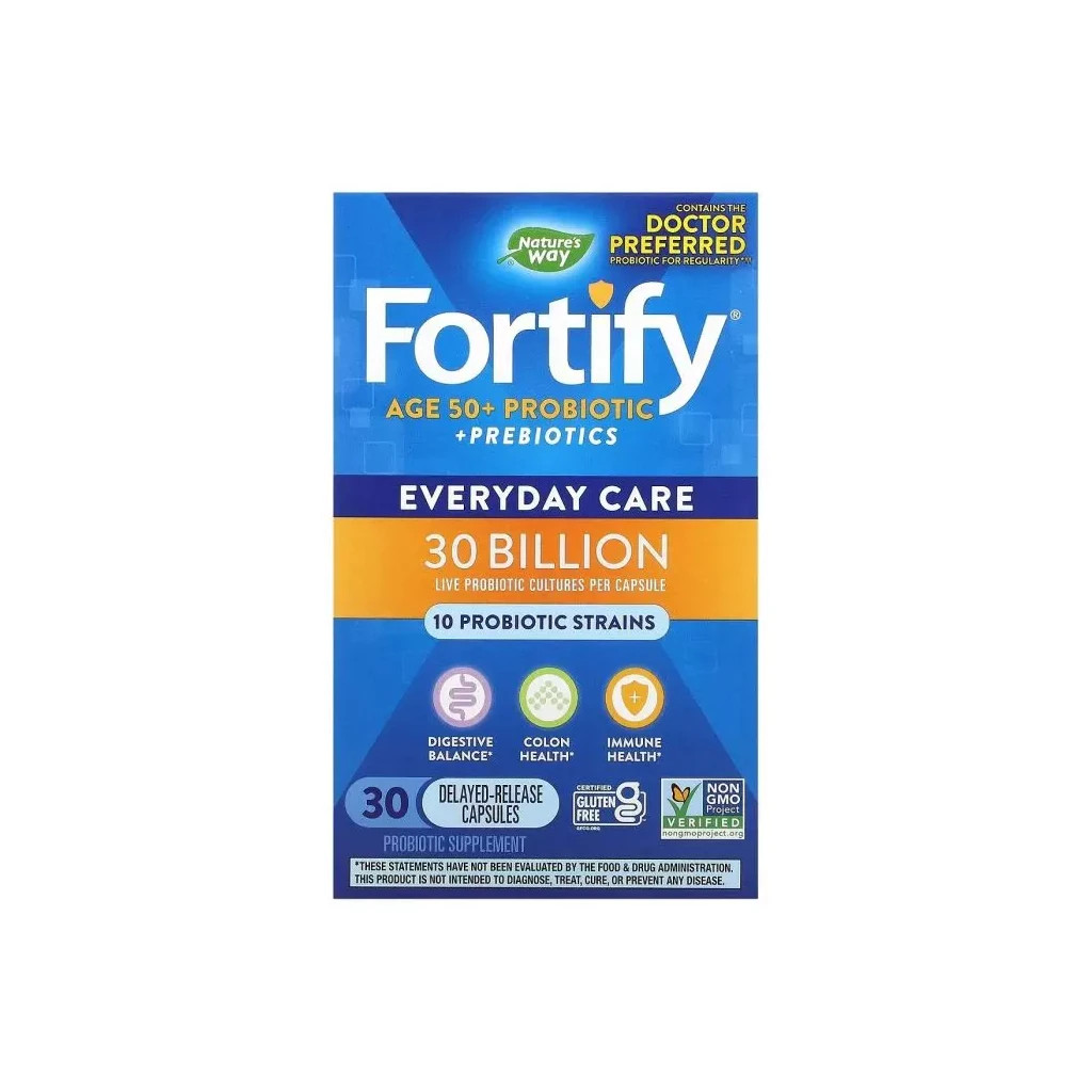 Пробіотики Nature's Way Пробіотики та пребіотик для дорослих 50+ з відстроченим у (NWY-10293) - зображення 2