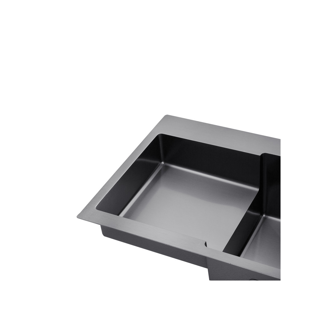 Мийка кухонна Kroner Schwarze-7848RHM (CV030024) - зображення 7