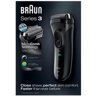 Електробритва Braun Series 3 3020 Black - зображення 5