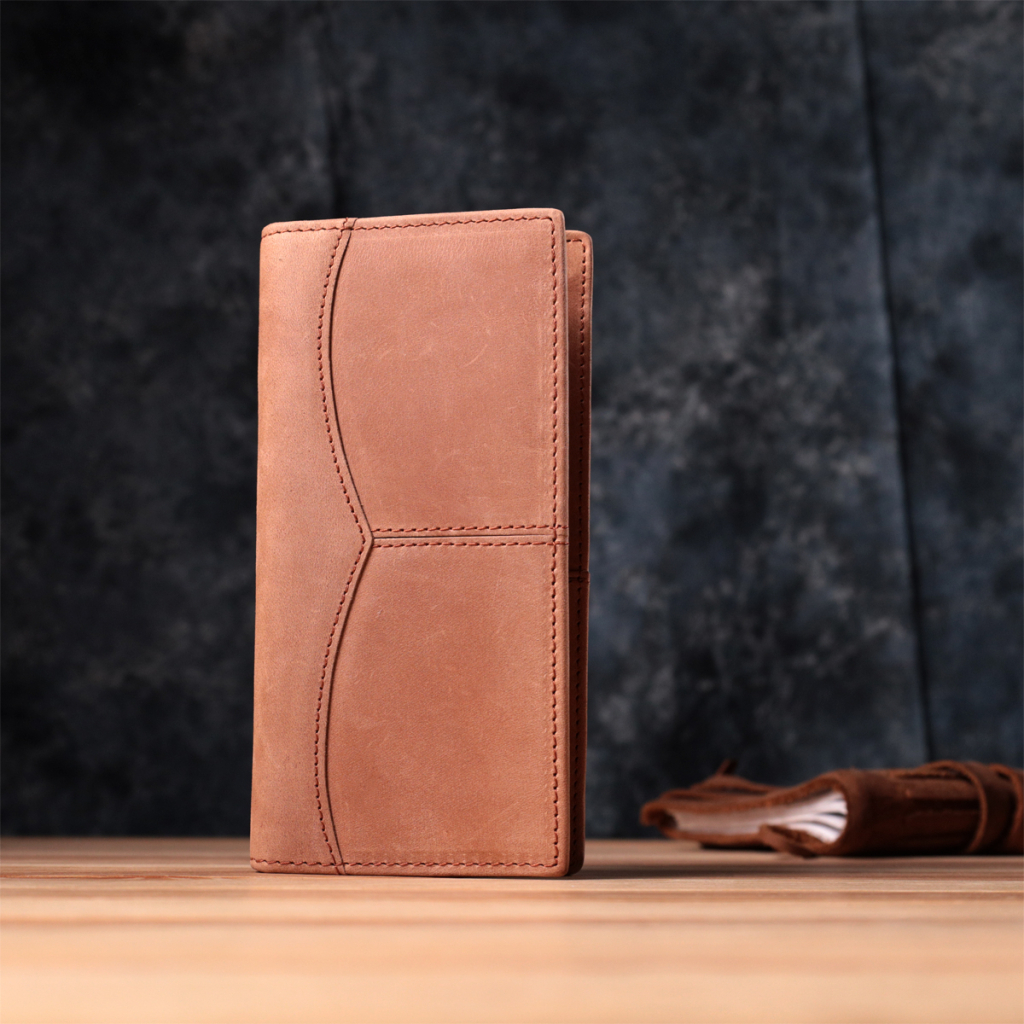 Гаманець Vintage Унісекс у вінтажній натуральній шкірі Рудий (22853) - зображення 8