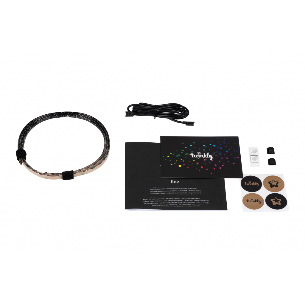 Гірлянда Twinkly Smart LED Line RGB, підсвічування плюс 1,5м, Gen II, IP20, к (TWL100ADP-B) - зображення 5