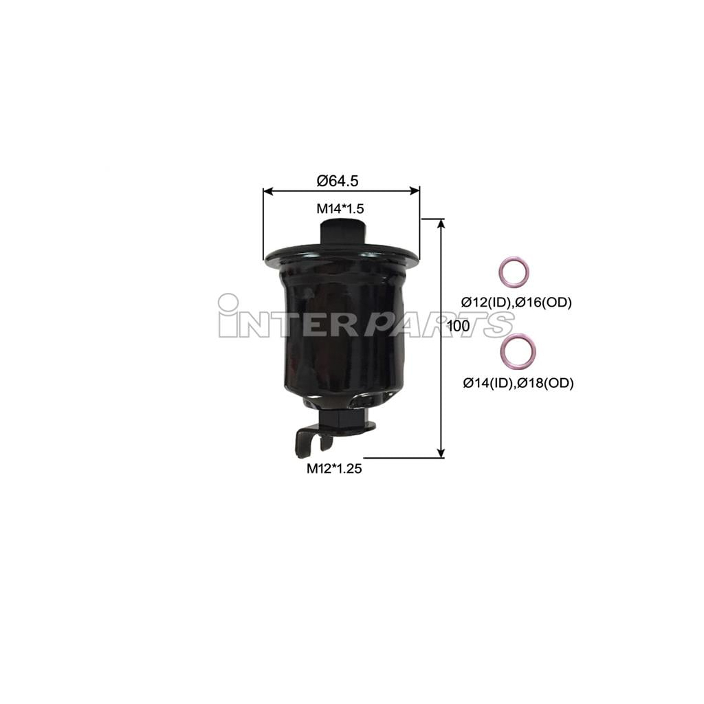 Фільтр паливний Interparts IPF-109 - зображення 1
