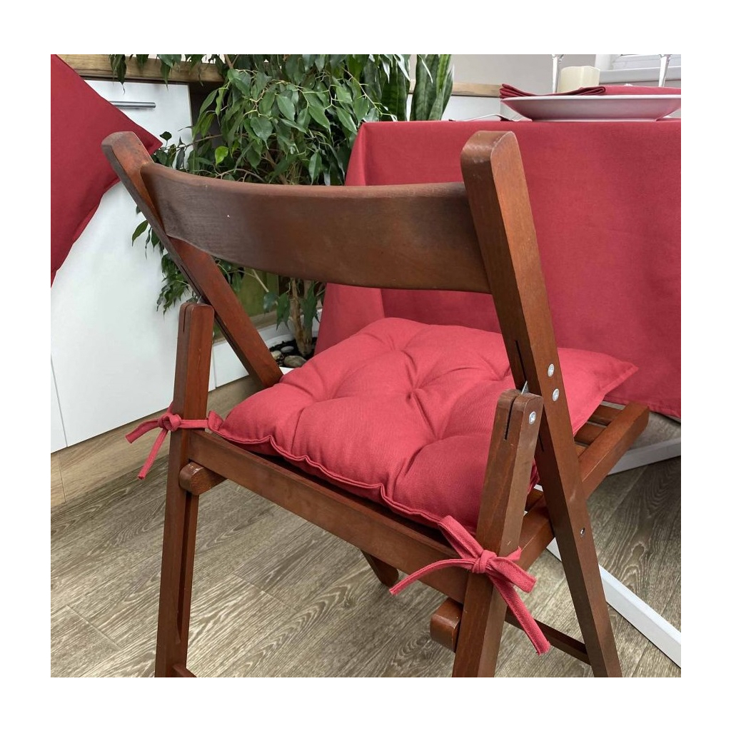 Подушка на стілець Прованс Бордо 40х40 (4823093430044) - зображення 3