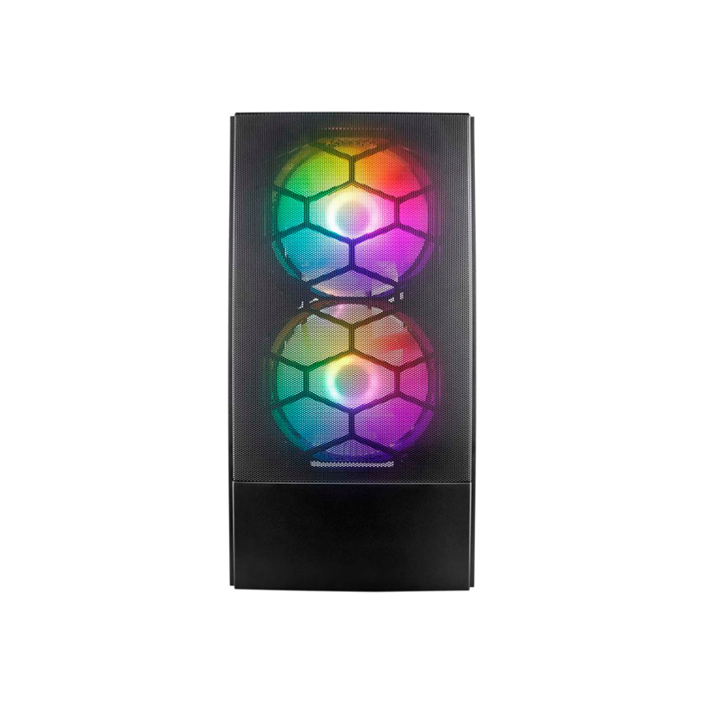 Корпус 1stPlayer X4-M-2F1P-1F1-BK - зображення 2