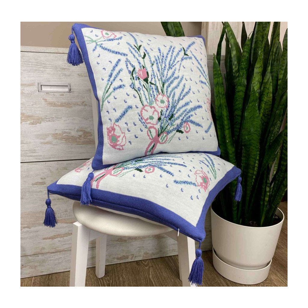 Наволочка Прованс в'язана Grosso 45х45 см (22103) - зображення 1