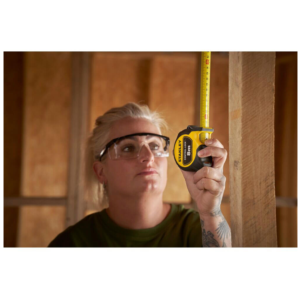 Рулетка Stanley CONTROL-LOCK, 8мх25мм, у прогумованому корпусі, з двосторонньою шкалою (STHT37232-0) - зображення 9