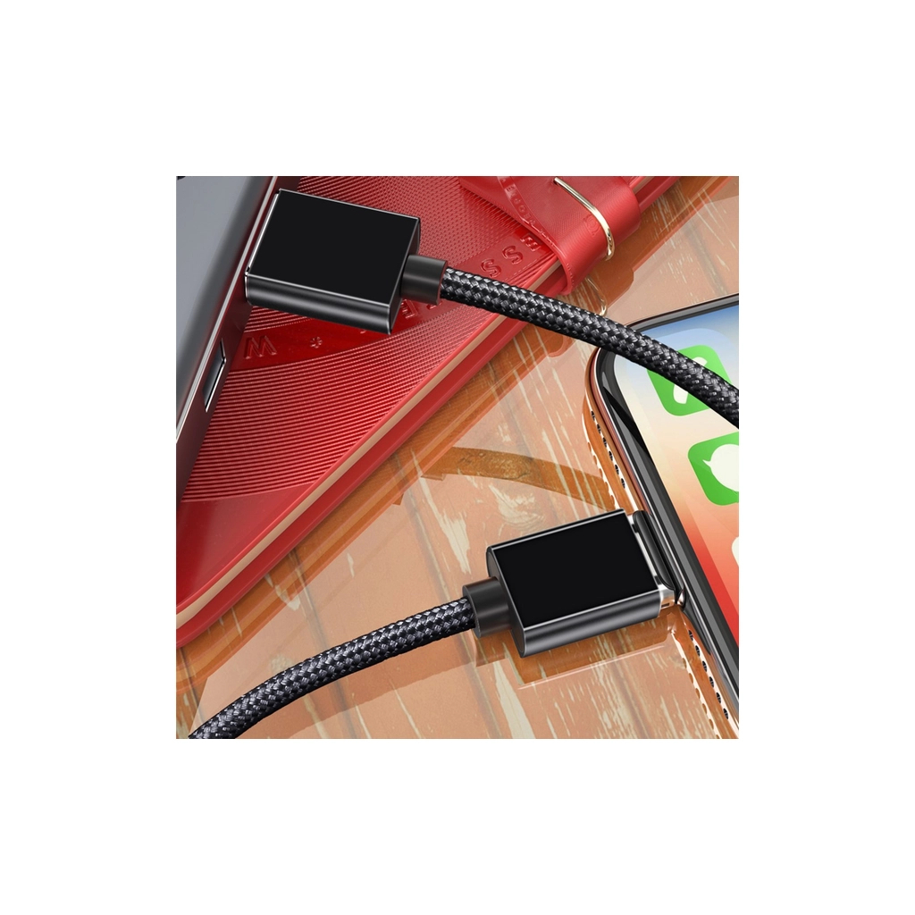 Дата кабель USB 2.0 AM to Lightning Magnetic black Essager (EXCCXL-ML01) - зображення 4