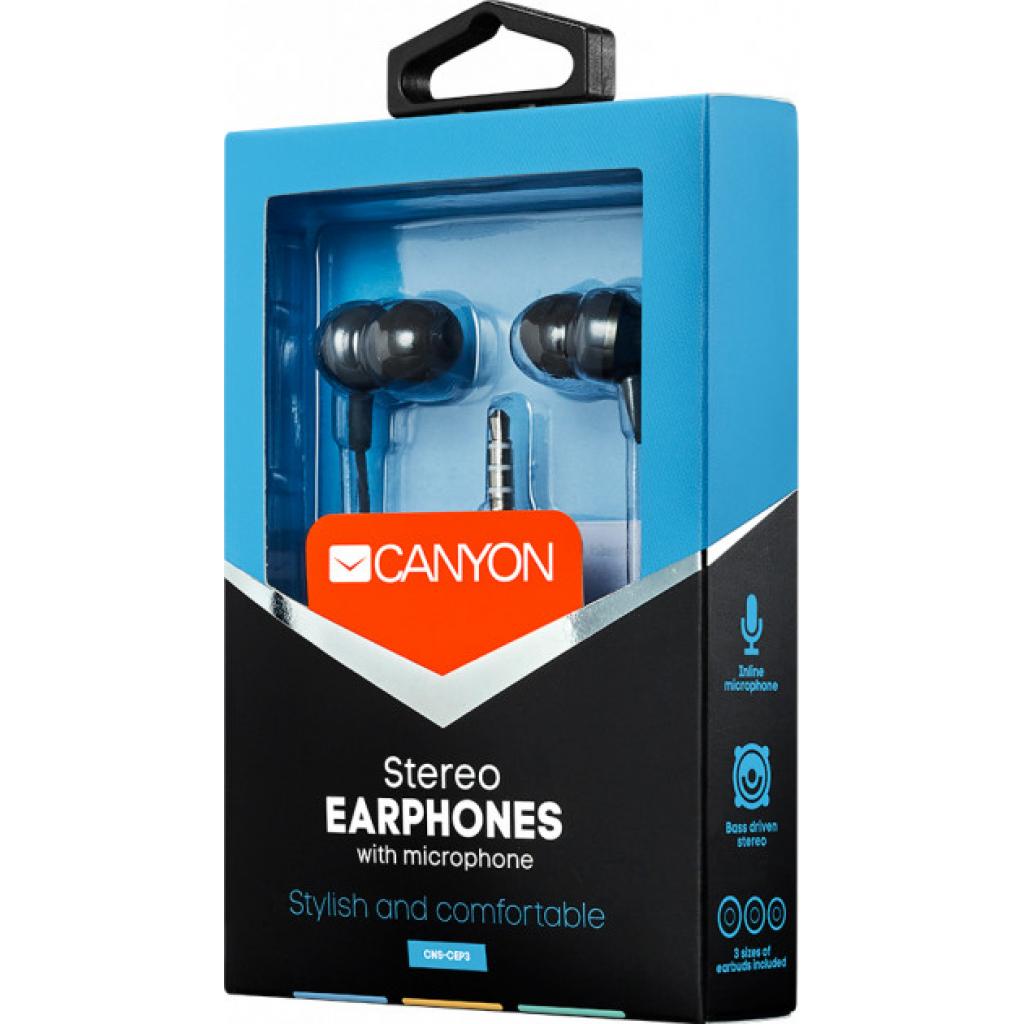 Навушники Canyon Black (CNS-CEP3DG) - зображення 3