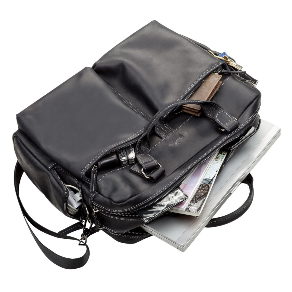 Сумка Shvigel Шкіряна Чорна (11117) - зображення 5