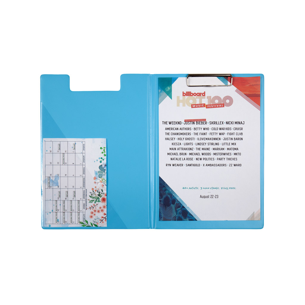 Клипборд-папка Axent Pastelini з металевим кліпом А4 вініл Блакитна (2514-22-A) - зображення 2